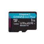 Tarjeta microSDXC Kingston Technology Canvas Go Plus Gen4 de 1 TB, velocidad 200R A2 U3, SKU SDCG4/1TBSP