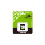 Tarjeta de memoria Kingston Technology con 128 GB de capacidad, modelo SDXC Canvas Select Plus Gen3, velocidad de 150 MB/s, clase 10, UHS-I U1 V10, SKU SDS3/128GB