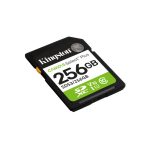 Tarjeta SDXC Kingston Technology 256 GB Canvas Select Plus Gen3 con velocidad de lectura de 150 MB/s, clase 10 UHS-I U1 V10, SKU SDS3/256GB