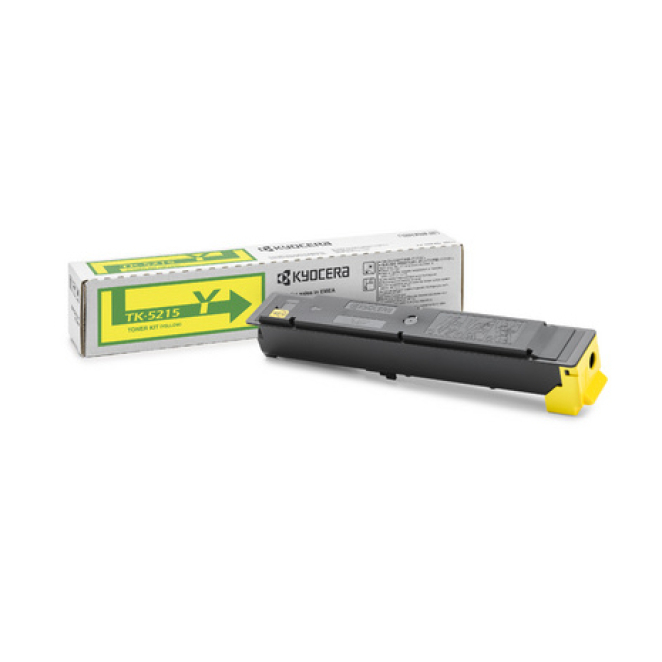 Kyocera cartucho de tóner original amarillo de alto rendimiento KYOCERA TK-5215Y cartucho de tóner original amarillo, SKU 1T02R6ANL0, ideal para impresiones de alta calidad y durabilidad