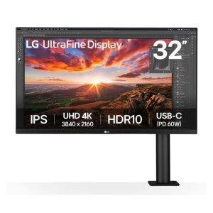 Pantalla LG 32UN880K-B para PC de 31.5 pulgadas con resolución 3840 x 2160 píxeles, 4K Ultra HD, color negro