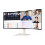 LG 38WR85QC-W pantalla para PC de 96,5 cm (38 pulgadas), resolución 3840 x 1600 píxeles, UltraWide Quad HD LCD en color blanco, SKU 38WR85QC-W.AEU