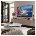 Televisor LG modelo 75UA75006LA de 75 pulgadas con resolución 4K Ultra HD, Smart TV y conectividad Wifi en color negro.