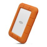 LaCie Rugged Secure disco duro externo 2 TB, USB Tipo C 3.2 Gen 1, color Naranja y Blanco, SKU STFR2000403