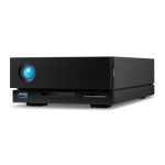 LaCie 1big Dock disco duro externo de 24 TB a 7200 RPM, 3.5 pulgadas, USB Type-A y USB Type-C 3.2 Gen 1 (3.1 Gen 1), color negro, SKU STHS24000800