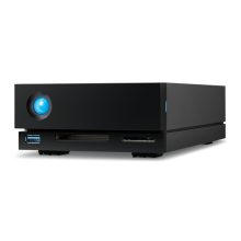 LaCie 1big Dock disco duro externo de 24 TB a 7200 RPM, 3.5 pulgadas, USB Type-A y USB Type-C 3.2 Gen 1 (3.1 Gen 1), color negro, SKU STHS24000800