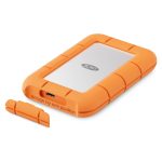LaCie STMF1000400 unidad externa de estado sólido de 1 TB con conexión USB Tipo C y USB 3.2 Gen 2x2 en colores gris y naranja