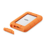 Imagen de la unidad externa de estado sólido LaCie STND4000400 de 4 TB con tecnología Thunderbolt y USB Tipo C. SKU: STND4000400