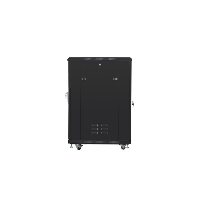 Lanberg FF01-6822-12B armario rack 22U Rack o bastidor independiente Negro 3 Perfiles de usuario Lanberg FF01-6822-12B