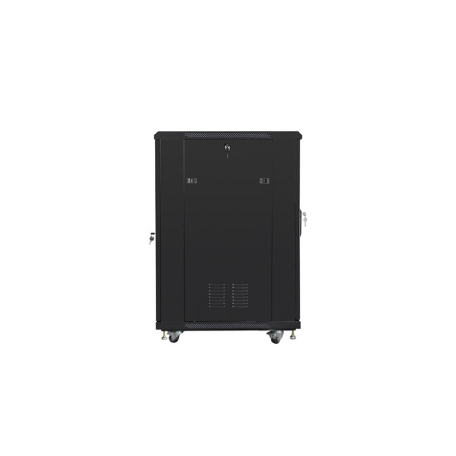 Lanberg FF01-6822-12B armario rack 22U Rack o bastidor independiente Negro 4 Uso cómodo Lanberg FF01-6822-12B