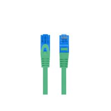 Cable de Red Lanberg PCF6A-10CC-0200-G de 2 metros, categoría Cat6e, S/FTP, color verde, ideal para conexiones de alta velocidad