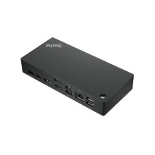 Lenovo base para portátil y replicador de puertos alámbrico USB 3.2 Gen 1 modelo 40AY0090UK en color negro