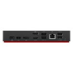 Estación dock Lenovo ThinkPad Universal con Thunderbolt 4, alámbrica, color negro, SKU 40B10135UK.