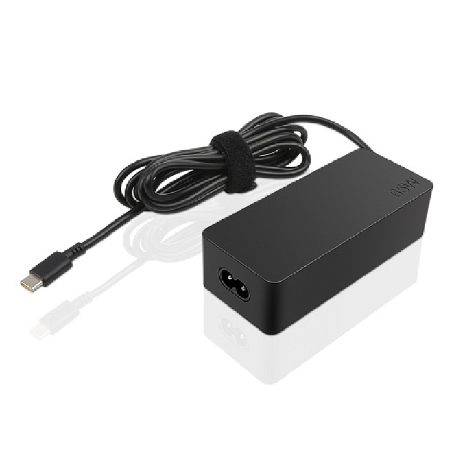 Lenovo adaptador de corriente 65W negro Lenovo adaptador e inversor de corriente de 65W en color negro, SKU 4X20M26276