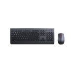 Lenovo teclado modelo 4X30H56809, inalámbrico RF, QWERTZ alemán, color negro, con ratón incluido