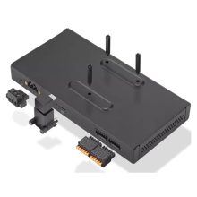 Base para portátil y replicador de puertos Lenovo modelo 4XH1C95567, alámbrico con USB 3.2 Gen 1 Type-C en color negro