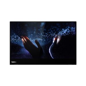 Monitor Lenovo ThinkVision M14t LED de 14 pulgadas con resolución 1920x1080 píxeles, pantalla táctil, color negro. SKU: 62A3UAT1WL