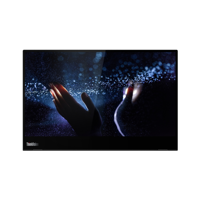 Lenovo ThinkVision M14t LED Display con Pantalla Táctil Full HD Monitor Lenovo ThinkVision M14t LED de 14 pulgadas con resolución 1920x1080 píxeles, pantalla táctil, color negro. SKU: 62A3UAT1WL