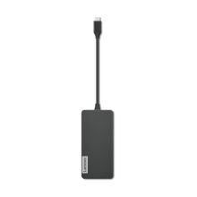 Imagen de base para portátil y replicador de puertos Lenovo alámbrico USB 3.2 Gen 1 Type-C en color gris, SKU GX90T77924