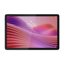 Tableta Lenovo Tab con conectividad 4G, procesador Mediatek, 64 GB de almacenamiento, pantalla de 10.1 pulgadas, 4 GB de RAM, Wi-Fi 5 y sistema operativo Android 14 en color gris. SKU ZAEL0065ES.