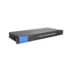 Conmutador Gigabit Linksys con 24 puertos, modelo LGS124-EU, ideal para redes empresariales de alta velocidad