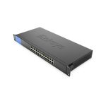 Conmutador Gigabit Linksys con 24 puertos, modelo LGS124-EU, ideal para redes empresariales de alta velocidad