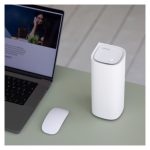 Router blanco Linksys Velop Pro 7 Tribanda con Wi-Fi 6, 2.4 GHz, 5 GHz y 6 GHz, SKU MBE7003-KE