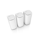 Router blanco Linksys Velop Pro 7 Tribanda con Wi-Fi 6, 2.4 GHz, 5 GHz y 6 GHz, SKU MBE7003-KE
