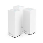 Imagen del router Linksys Atlas 6 de doble banda con Wi-Fi 6 en color blanco. SKU: MX2003-KE.