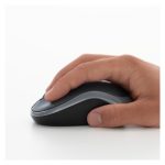 Logitech M185, ratón inalámbrico compacto, color gris y negro, SKU 910-002240