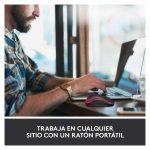 Logitech M185, ratón inalámbrico compacto, color gris y negro, SKU 910-002240