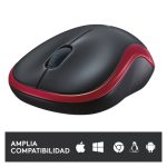Logitech M185, ratón inalámbrico compacto, color gris y negro, SKU 910-002240