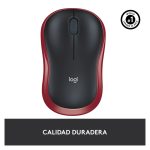 Logitech M185, ratón inalámbrico compacto, color gris y negro, SKU 910-002240