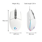 Ratón para juegos Logitech con 8000 DPI y conexión USB tipo A, SKU 910-005797