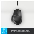 Logitech MX 910-007224 ratón inalámbrico de alta precisión en color negro