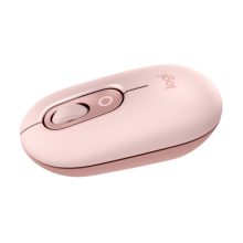 Logitech POP Mouse, ratón inalámbrico Bluetooth compacto y portátil en color rosa, con botones programables, tecnología Easy-Switch para alternar entre 3 dispositivos. SKU: 910-007413