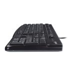 Teclado Logitech K120 con conexión USB, diseño duradero y teclas silenciosas. SKU 920-002482