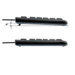 Teclado Logitech K120 con conexión USB, diseño duradero y teclas silenciosas. SKU 920-002482