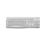 Logitech teclado K120 para oficina, conexión USB, distribución QWERTZ, idioma alemán, color blanco, SKU 920-003626