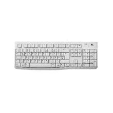Logitech teclado K120 para oficina, conexión USB, distribución QWERTZ, idioma alemán, color blanco, SKU 920-003626