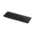 Logitech K270 teclado inalámbrico negro, compacto, resistente al agua, SKU 920-003748