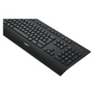 Teclado Logitech K280E Pro USB diseñado para oficinas, con distribución AZERTY en francés y color negro. SKU: 920-005210