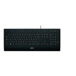 Teclado Logitech K280E Pro USB diseñado para oficinas, con distribución AZERTY en francés y color negro. SKU: 920-005210