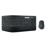 Logitech 920-008219 teclado inalámbrico negro para hogar, incluye ratón, RF Wireless y Bluetooth, diseño QWERTY internacional de EE.UU.