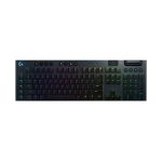 Logitech teclado gaming modelo G 920-008903, tipo RF Wireless y Bluetooth, distribución QWERTZ en alemán, color negro