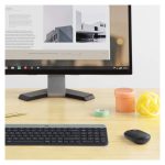 Fotografía del teclado inalámbrico Logitech 920-009192 con distribución QWERTZ suiza en color grafito, incluye ratón
