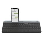 Teclado Logitech Slim Multi-Device K580 con Bluetooth y diseño compacto, SKU 920-009274