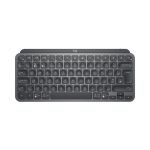 Imagen del teclado inalámbrico Logitech MX Keys Mini For Business, SKU 920-010606, con diseño compacto y teclas retroiluminadas.