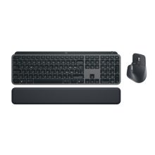 Combo Logitech MX Keys para negocios, incluye teclado y ratón, interfaz RF Wireless y Bluetooth, disposición QWERTY en italiano, color grafito. SKU: 920-010929