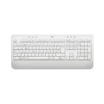 Logitech 920-011021 teclado inalámbrico y ratón incluido para oficina, diseño QWERTZ suizo en color blanco